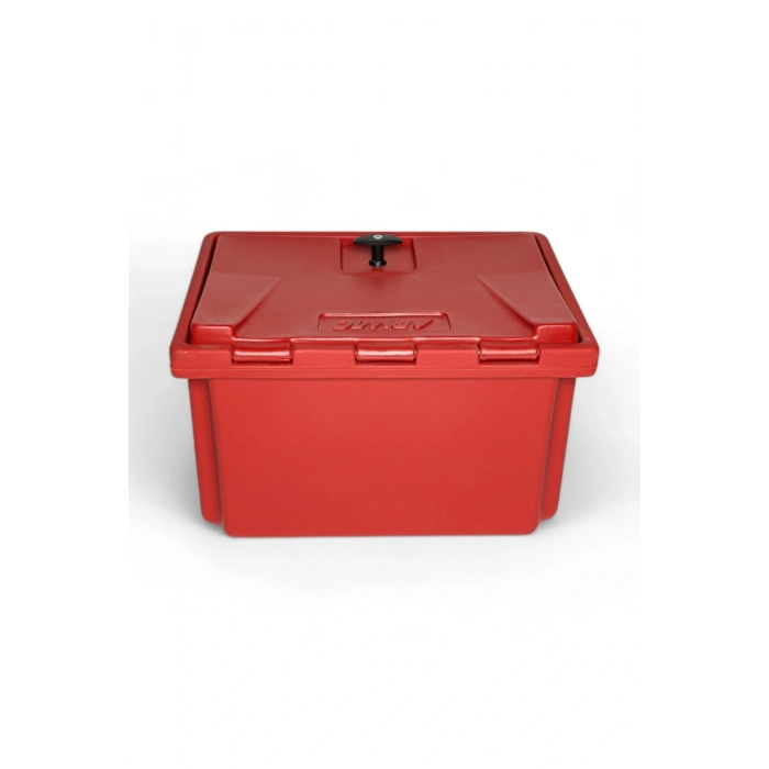 Motosiklet Pizza Çantası Paket Servis Çantası Kilit Mekanizmalı CV120 Kırmızı