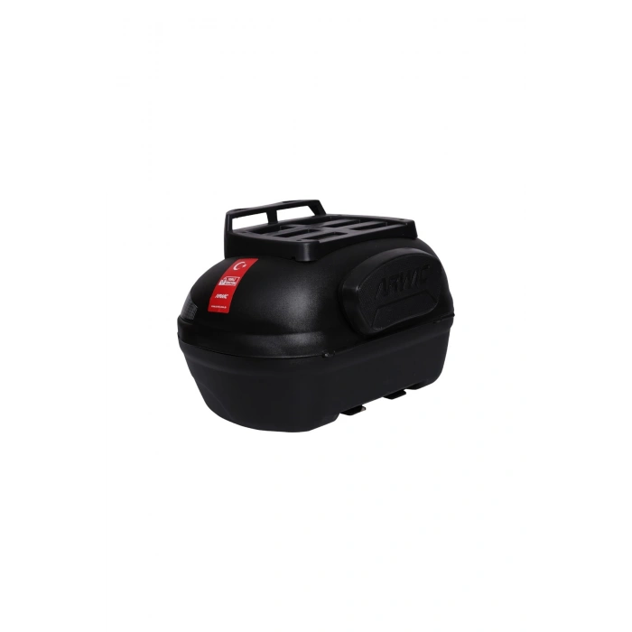 Motosiklet Çantası Arka Motosiklet Bagajı Kargo Taşıma Aparatlı Sırt Dayamalı CV46 Siyah