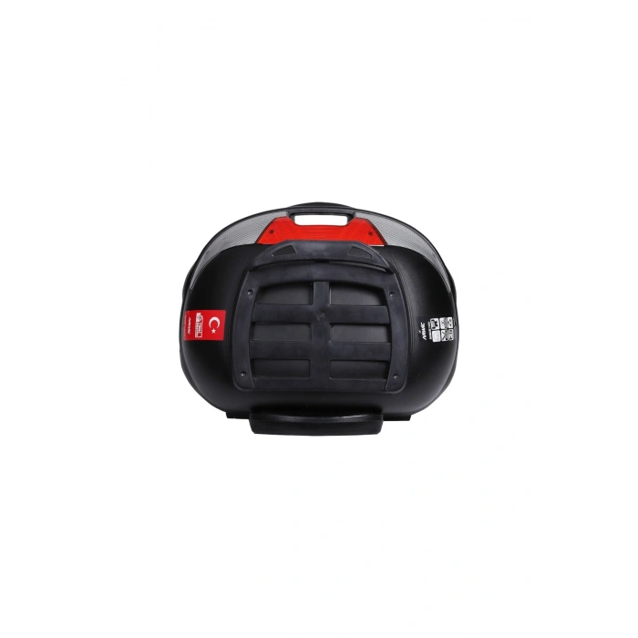 Motosiklet Çantası Arka Motosiklet Bagajı Kargo Taşıma Aparatlı Sırt Dayamalı CV46 Siyah