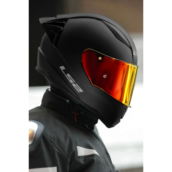 RAPID 2 RACE MAT SİYAH KASK KIRMIZI CAM+ŞEFFAF CAMLI+SPOILER