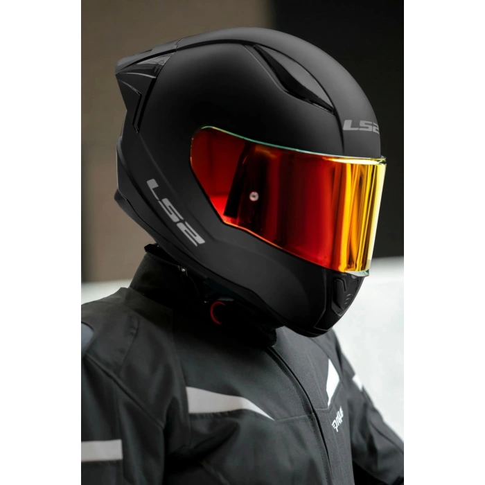 RAPID 2 RACE MAT SİYAH KASK KIRMIZI CAM+ŞEFFAF CAMLI+SPOILER