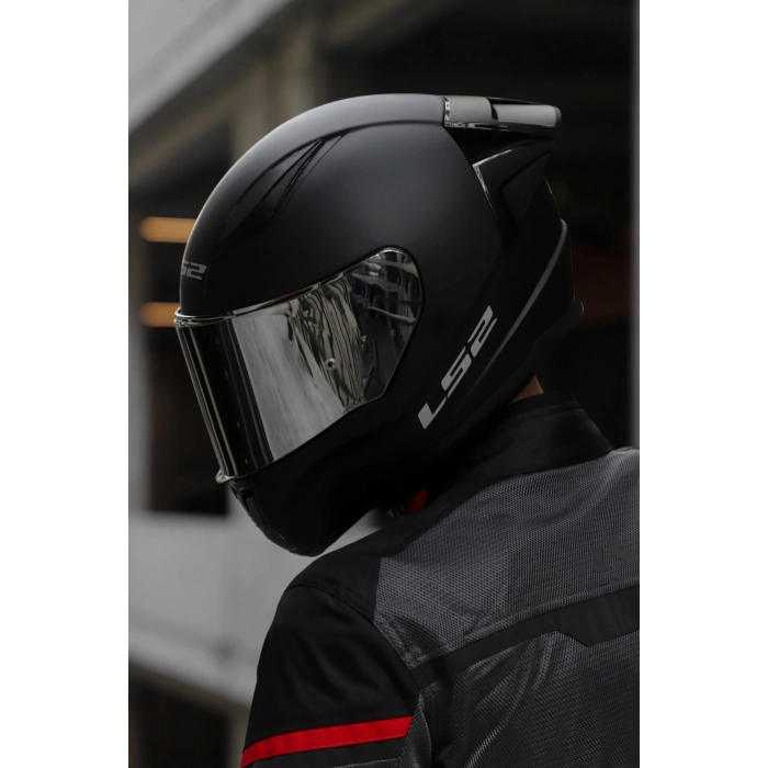 RAPID 2 RACE MAT SİYAH KASK ŞEFFAF+RENKLİ CAMLI+SPOILER