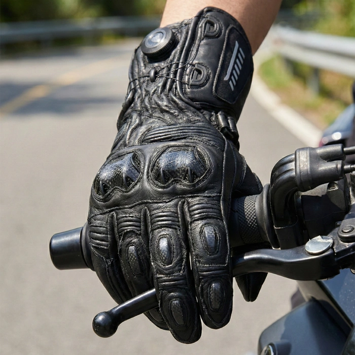 4400 DERİ ELDİVEN SİYAH EN 13594 SERTİFİKALI UZUN