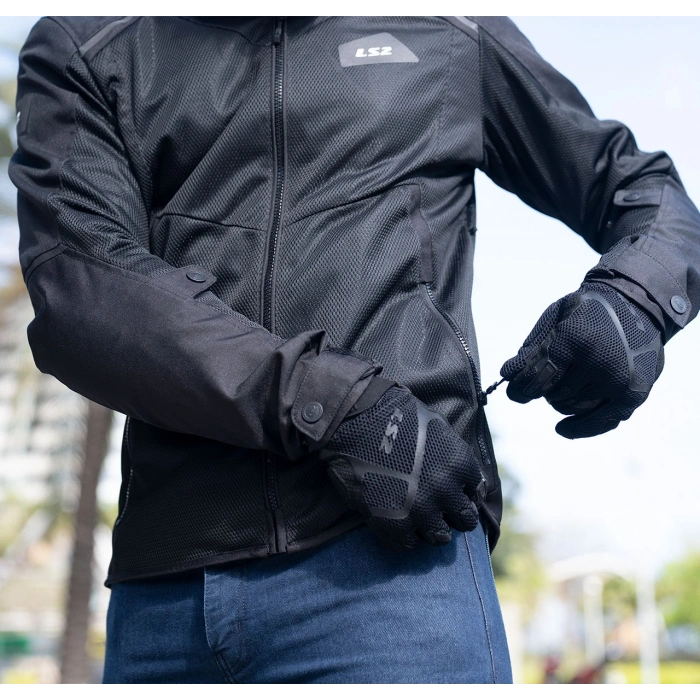 LS2 BREEZE YAZLIK FİLELİ MONT SİYAH