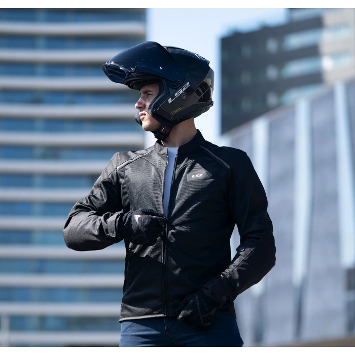 LS2 BREEZE YAZLIK FİLELİ MONT SİYAH