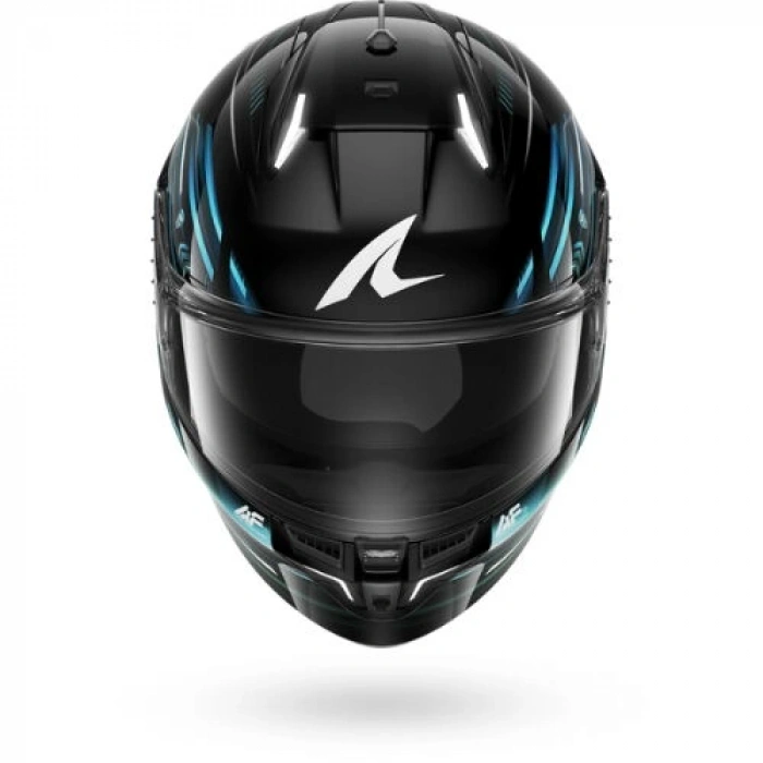 SHARK SKWAL İ3 LIGHT-BLUR SİYAH-KIRMIZI-MAVİ KAPALI KASK (LEDLİ MODEL)