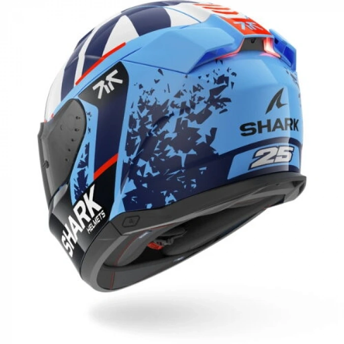 SHARK SKWAL İ3 REPLICA RAUL FERNANDES KAPALI KASK (LEDLİ MODEL) (RENKLİ CAM HEDİYELİDİR)