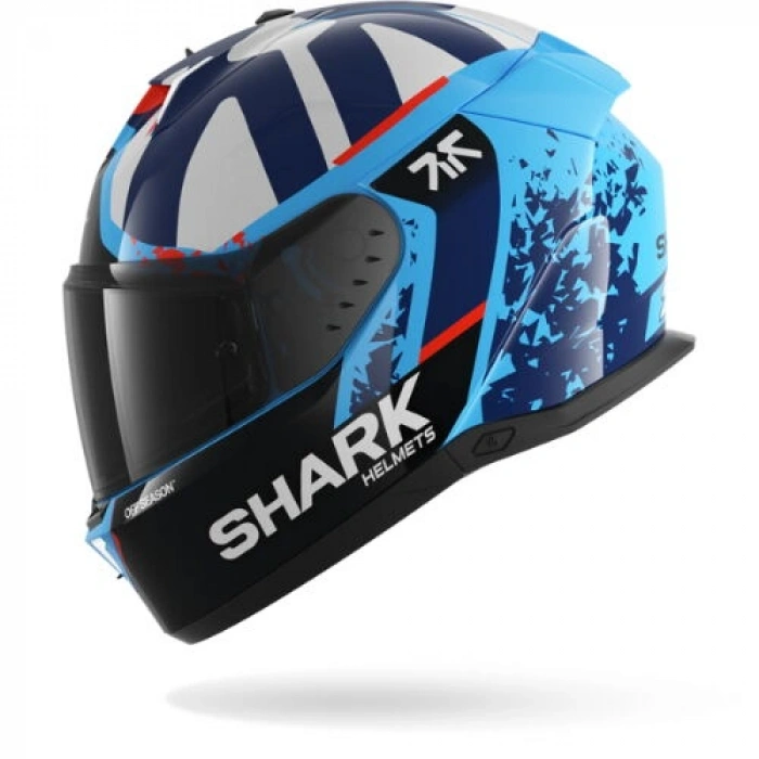 SHARK SKWAL İ3 REPLICA RAUL FERNANDES KAPALI KASK (LEDLİ MODEL) (RENKLİ CAM HEDİYELİDİR)