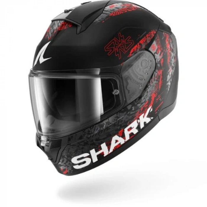 SHARK RIDILL 2 SPEED-VIB MAT SİYAH-ANTRACIT KIRMIZI KAPALI KASK
