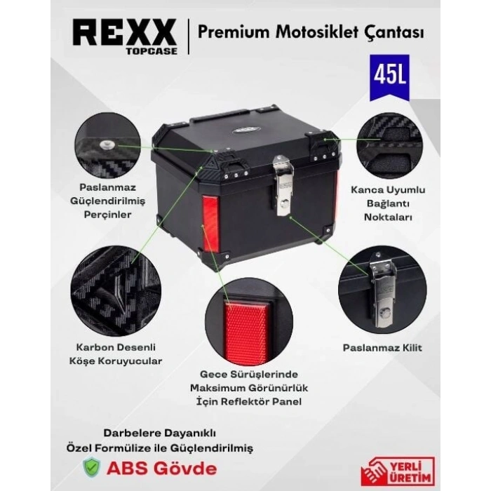 REXX PRO-X 45LT ARKA ÇANTA