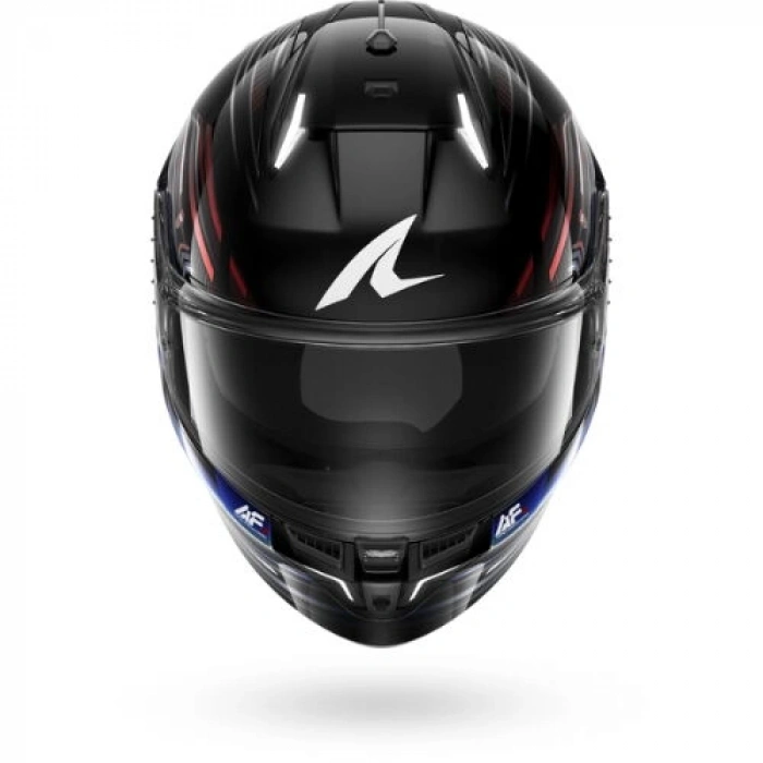 SHARK SKWAL İ3 LIGHT-BLUR SİYAH-KIRMIZI-MAVİ KAPALI KASK (LEDLİ MODEL)