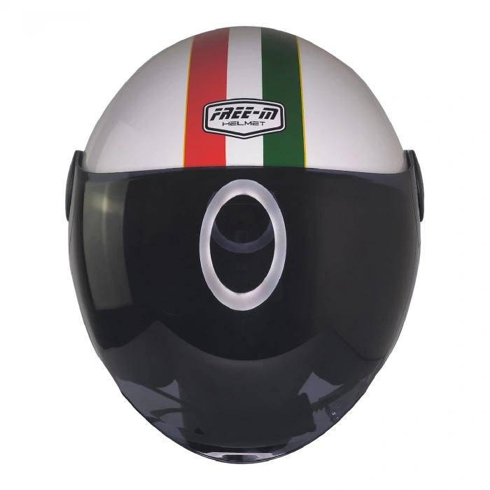 FR-612 İTALY GOLD YARIM KASK (SİYAH CAMLI+GÜNEŞ VİZÖRLÜ)