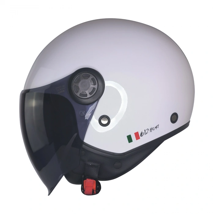 FR-612 İTALY GOLD YARIM KASK (SİYAH CAMLI+GÜNEŞ VİZÖRLÜ)