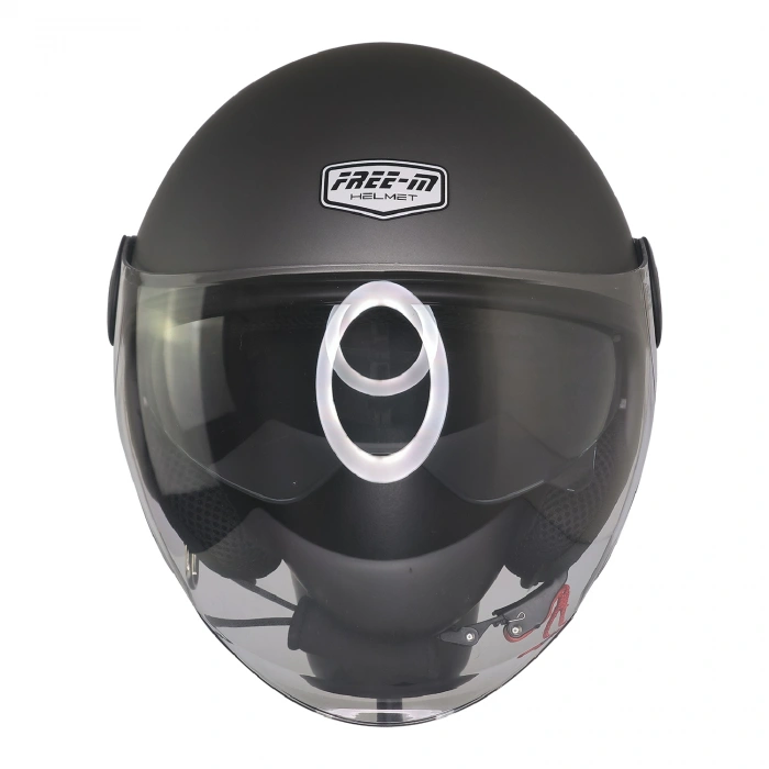 FR-612 MAT GRİ YARIM KASK (GÜNEŞ VİZÖRLÜ)