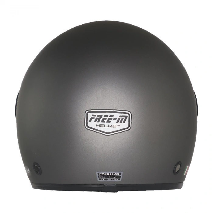 FR-612 MAT GRİ YARIM KASK (GÜNEŞ VİZÖRLÜ)