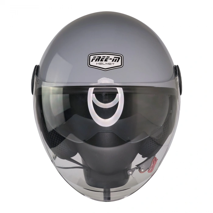 FR-612 NARDO GRİ YARIM KASK (GÜNEŞ VİZÖRLÜ)
