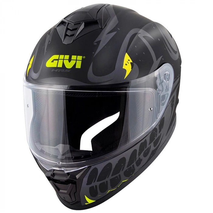 GIVI 50.X BONES MAT SİYAH-NEON SARI KASK
