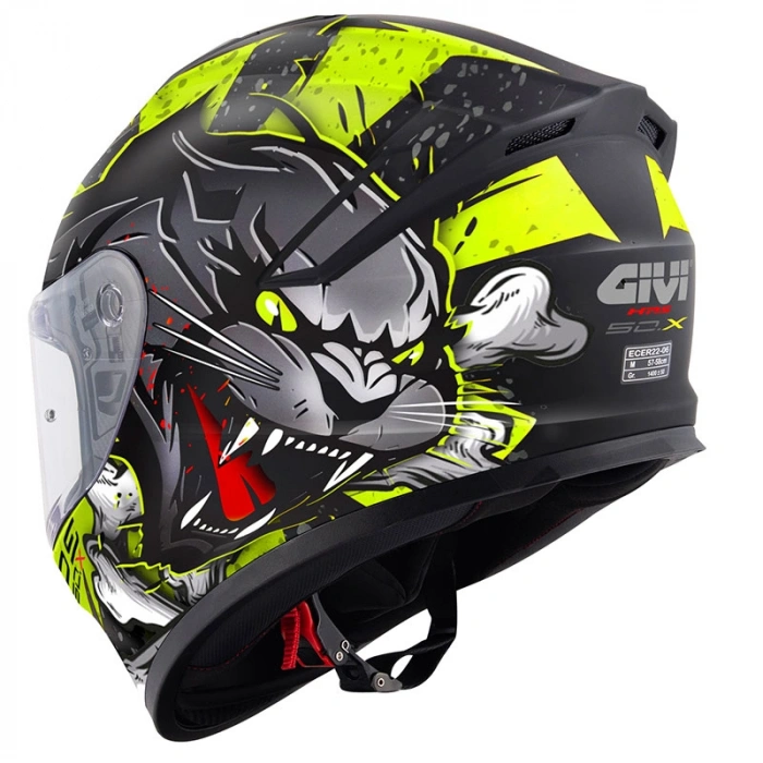 GIVI 50.X WILD MAT SİYAH-SARI KASK