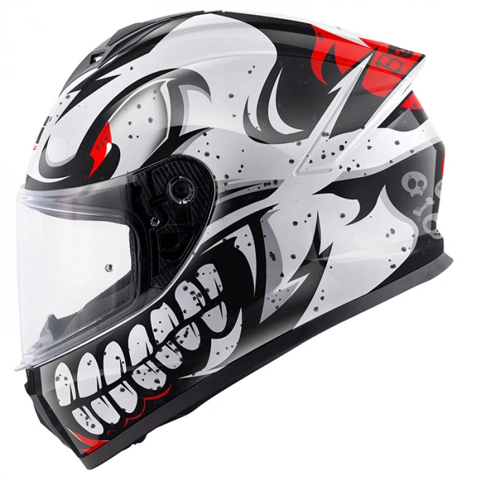 GIVI 50.X BONES BEYAZ-KIRMIZI KASK