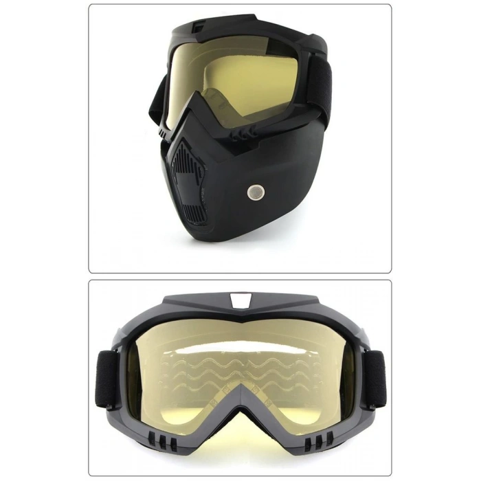 JET KASK MASKESİ AYNALI GOLD