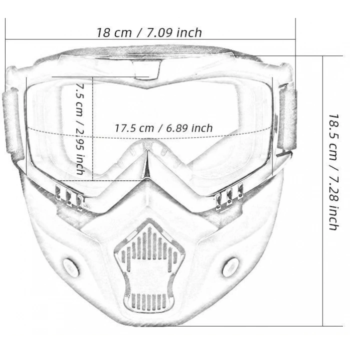 JET KASK MASKESİ AYNALI GRİ