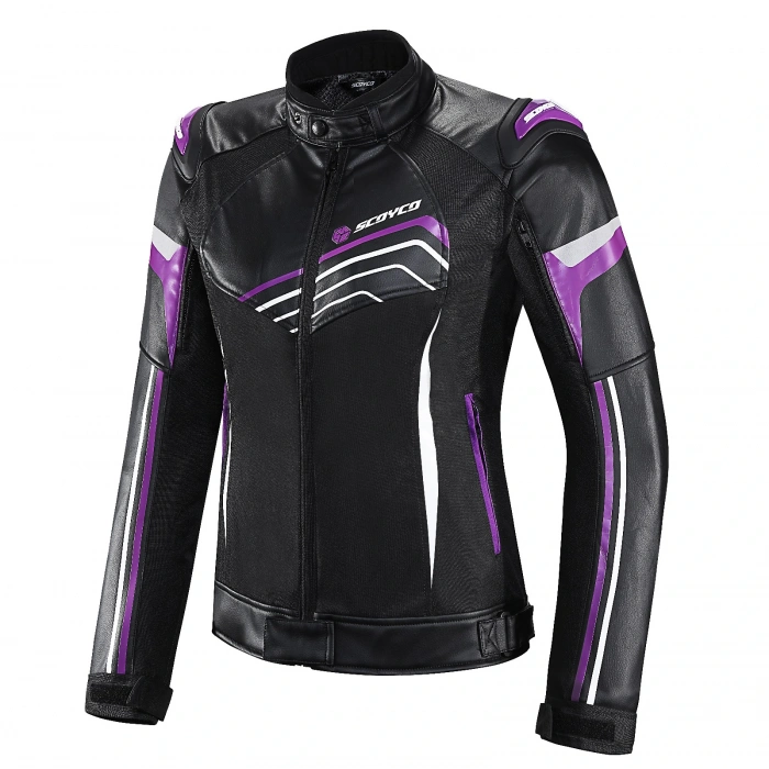 SCOYCO JK153W PURPLE 4 MEVSİM KADIN DERİ MONT