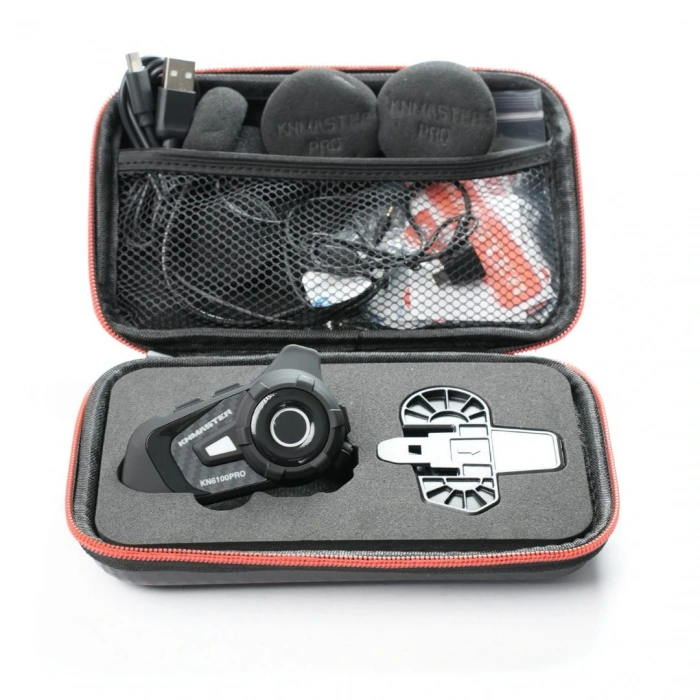 Knmaster KN6100 PRO Motosiklet Kask İnterkom Bluetooth Intercom Kulaklık Seti