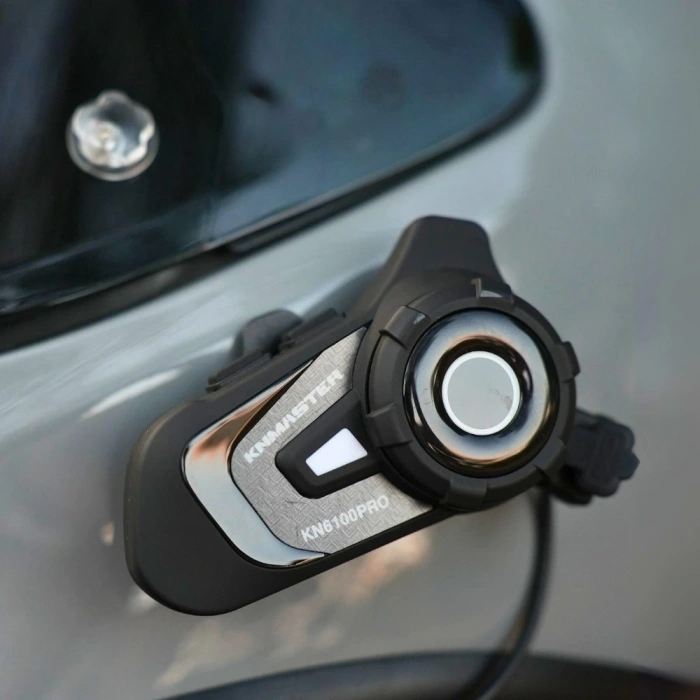 Knmaster KN6100 PRO Motosiklet Kask İnterkom Bluetooth Intercom Kulaklık Seti