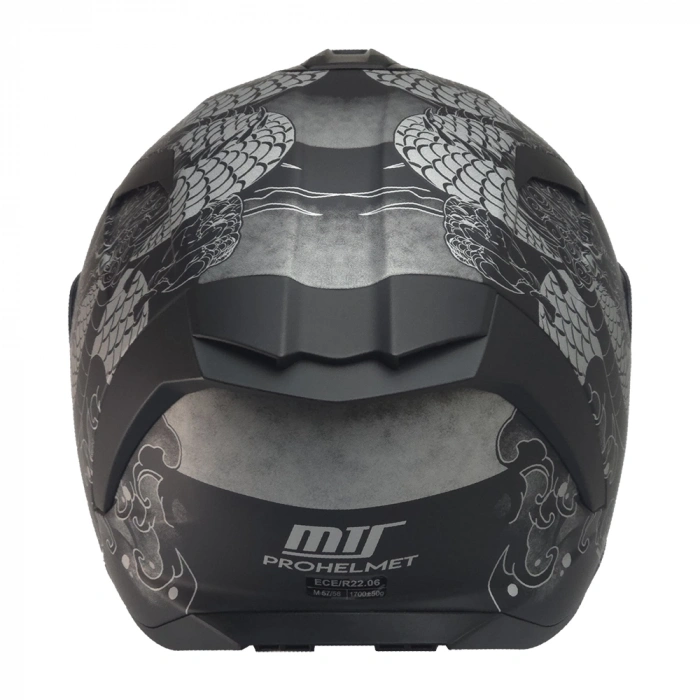 KUZEYMOTOR MTS X340 COLDY FULLFACE KASK MAT SİYAH-GRİ (SİYAH CAMLI)