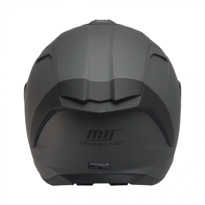 KUZEYMOTOR MTS X340 FULLFACE KASK MAT GRİ (ŞEFFAF CAMLI)