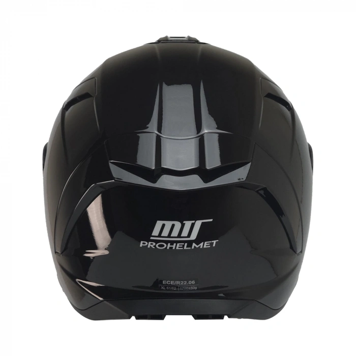 KUZEYMOTOR MTS X340 FULLFACE KASK PARLAK SİYAH (MAVİ CAMLI)