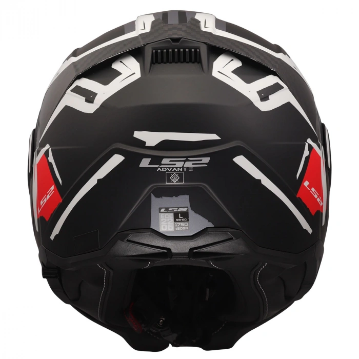 LS2 ADVANT 2 TAPE MAT SİYAH-BEYAZ KASK