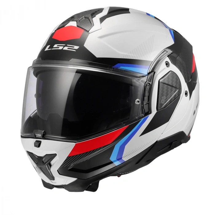 LS2 ADVANT 2 TRIPLE BEYAZ-MAVİ-KIRMIZI-SİYAH KASK
