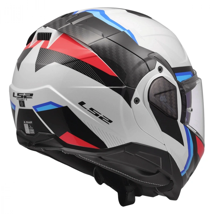 LS2 ADVANT 2 TRIPLE BEYAZ-MAVİ-KIRMIZI-SİYAH KASK