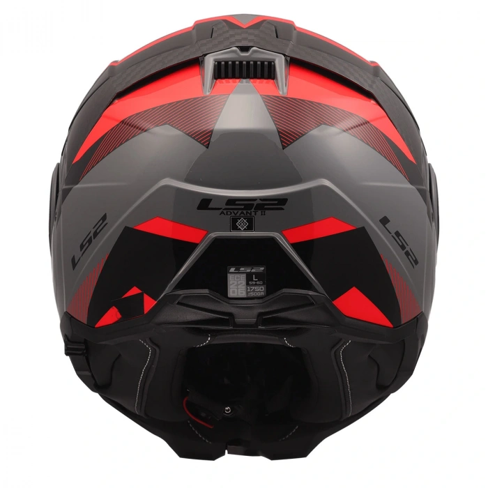 LS2 ADVANT 2 TRIPLE GRİ-KIRMIZI-SİYAH-TURKUAZ KASK