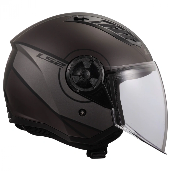 LS2 AIRFLOW 2 COVER MAT SİYAH-GRİ KASK