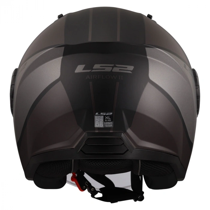 LS2 AIRFLOW 2 COVER MAT SİYAH-GRİ KASK