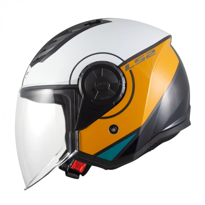 LS2 AIRFLOW 2 COVER SİYAH-BEYAZ-GOLD KASK