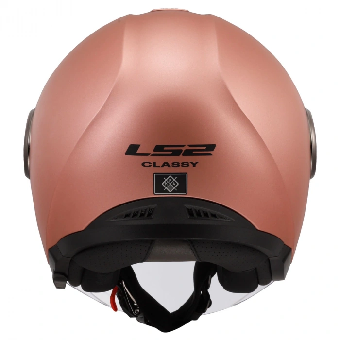 LS2 CLASSY MAT GOLD PEMBE KASK (GÜNEŞ VİZÖRLÜ)
