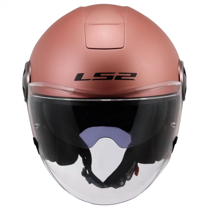 LS2 CLASSY MAT GOLD PEMBE KASK (GÜNEŞ VİZÖRLÜ)
