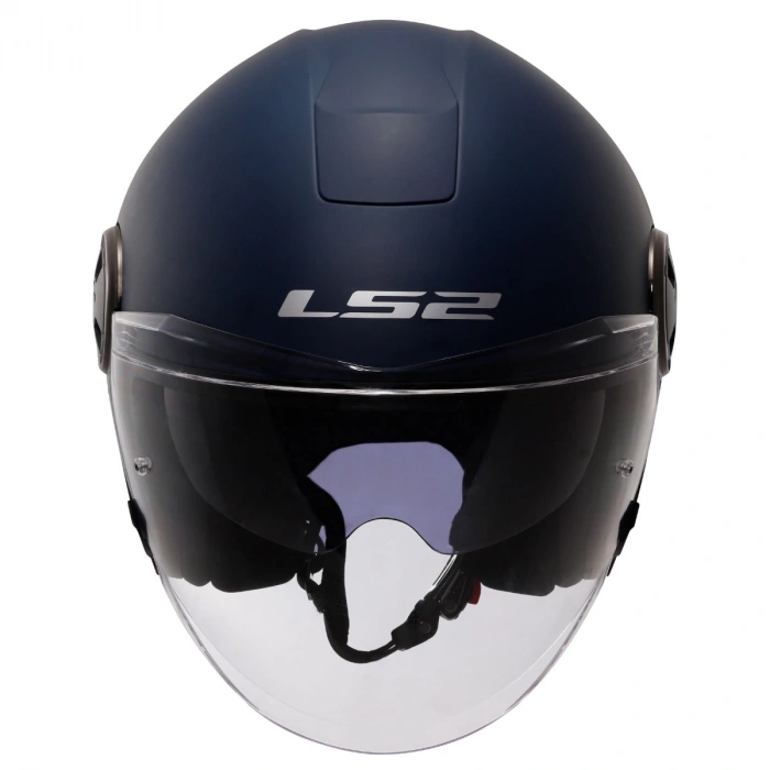LS2 CLASSY MAT NAVY MAVİ KASK (GÜNEŞ VİZÖRLÜ)