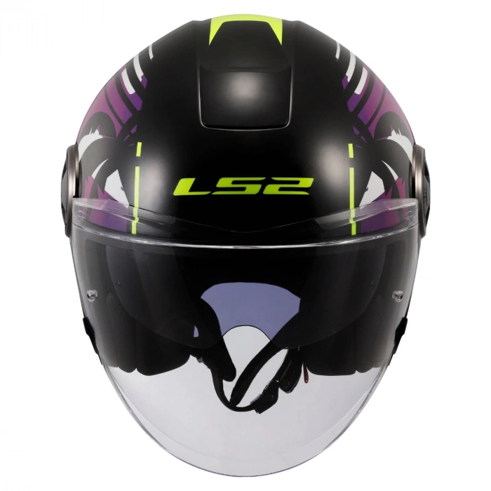 LS2 CLASSY PALM SİYAH KASK (GÜNEŞ VİZÖRLÜ)
