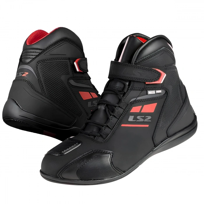 LS2 GARRA WP BOT SİYAH-KIRMIZI