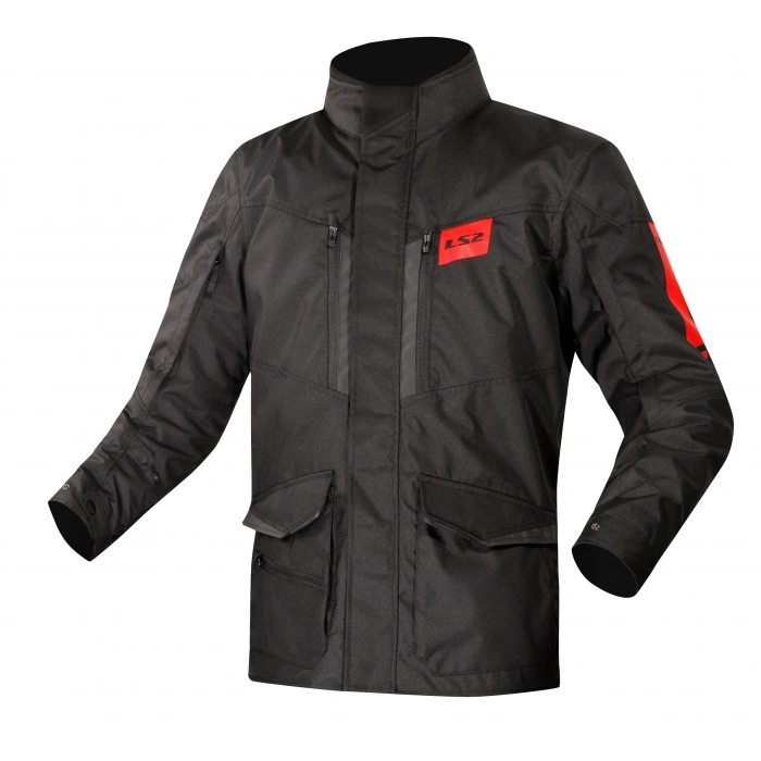 LS2 METROPOLIS EVO KIŞLIK MONT SİYAH-KIRMIZI