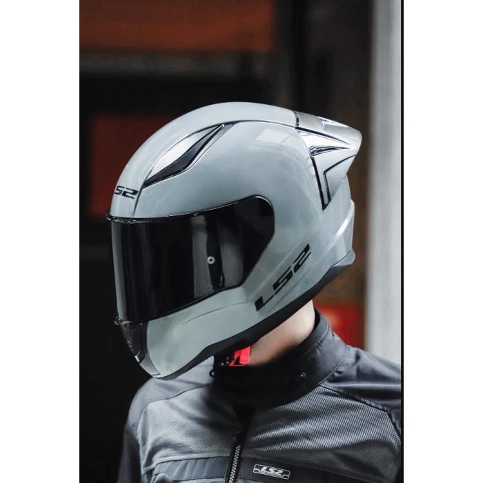 LS2 RAPID 2 RACE NARDO GRİ KASK (SİYAH+ŞEFFAF CAM+SPOILER)