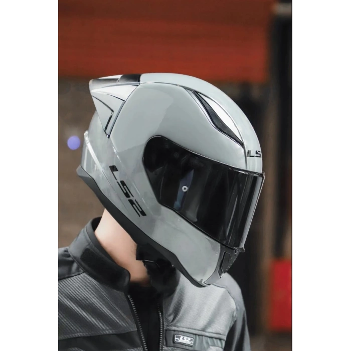 LS2 RAPID 2 RACE NARDO GRİ KASK (SİYAH+ŞEFFAF CAM+SPOILER)