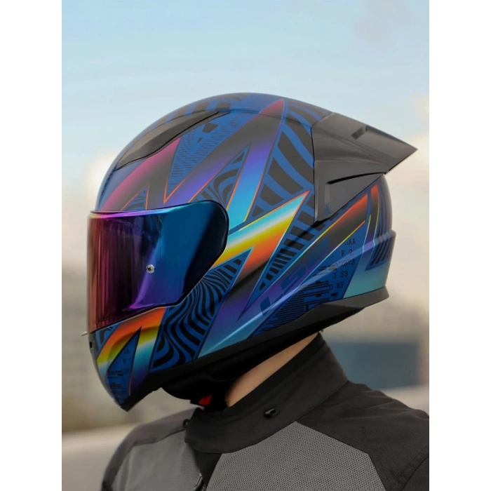 LS2 RAPID 2 RACE OPTİK KASK+GÖKKUŞAĞI CAM+SPOILER (ŞEFFAF+GÖKKUŞAĞI CAM)