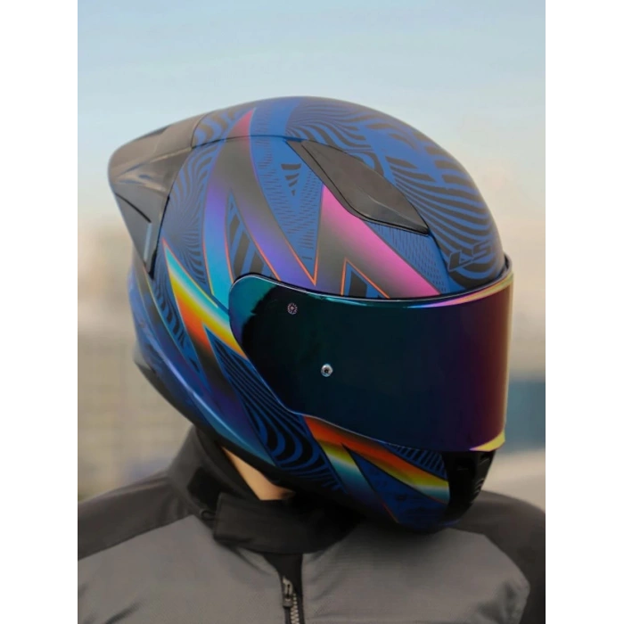 LS2 RAPID 2 RACE OPTİK KASK+GÖKKUŞAĞI CAM+SPOILER (ŞEFFAF+GÖKKUŞAĞI CAM)