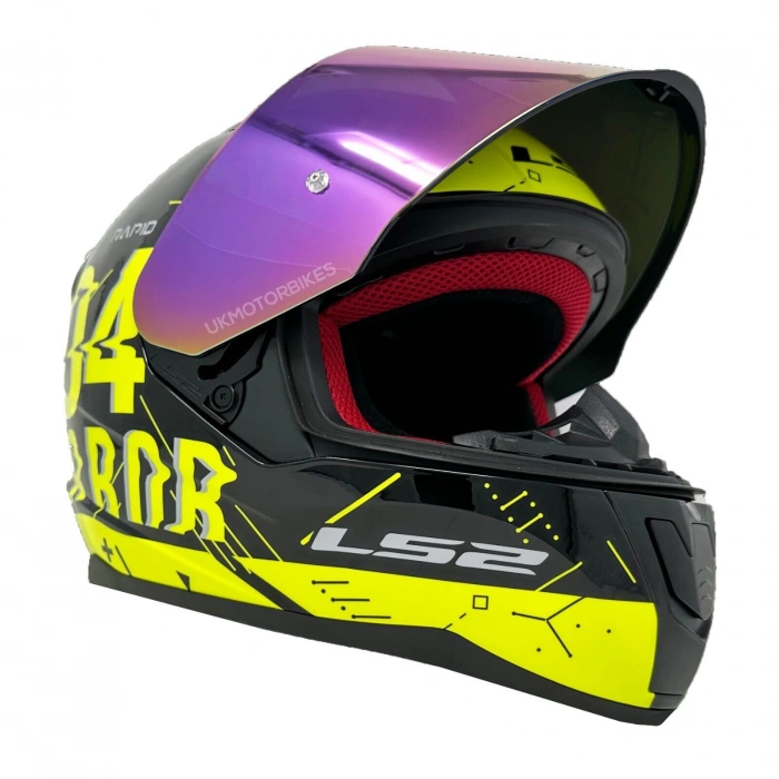 LS2 RAPID PLAYER SARI KASK (GÖKKUŞAĞI+ŞEFFAF CAM)