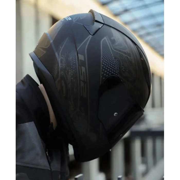 LS2 RAPIDD 2 CRYPT MAT SİYAH KASK ÇİFT CAMLI